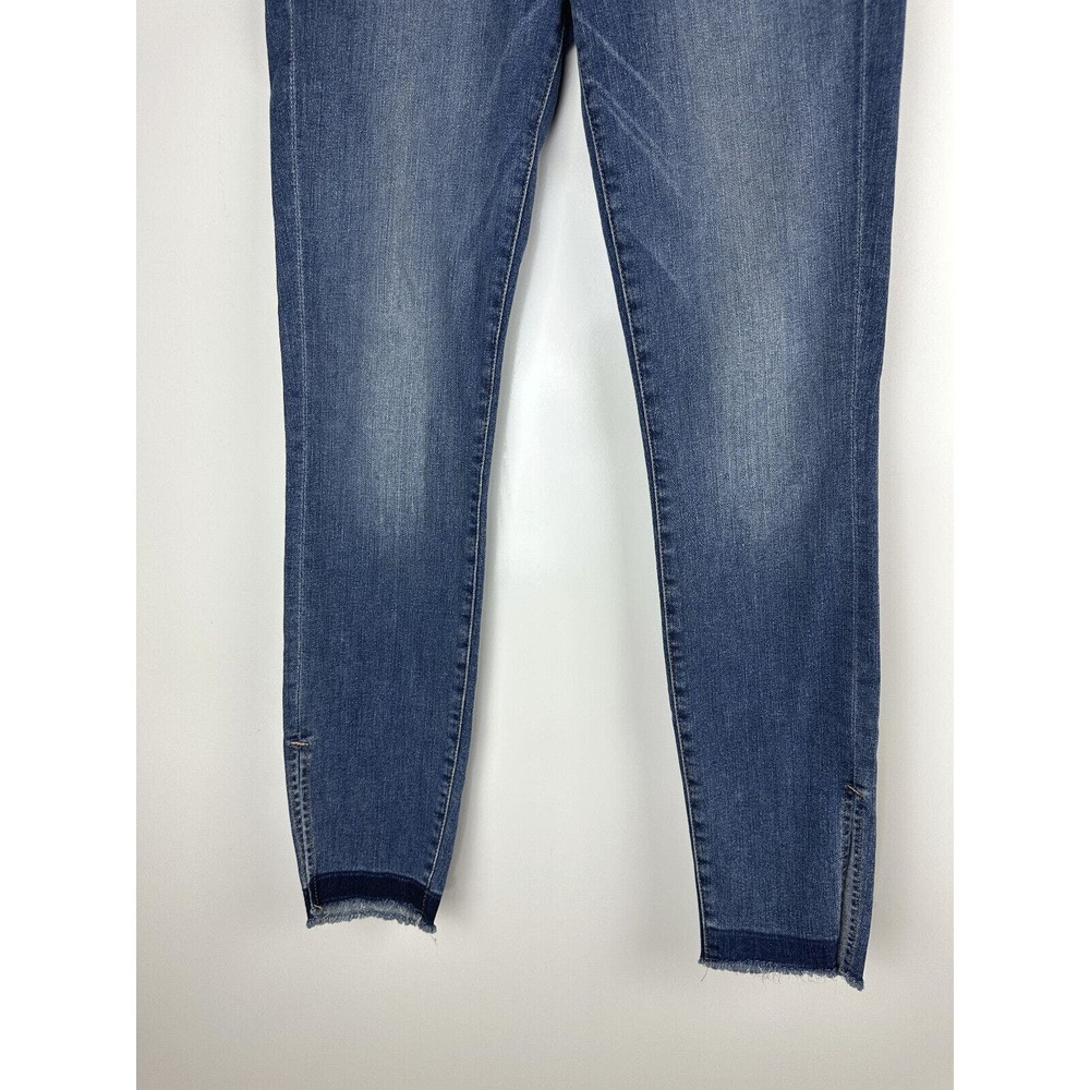 Good American Good Legs High Rise Split Hem Crop Skinny Jeans Womens Size 6 / 28 - Picture 5 of 13